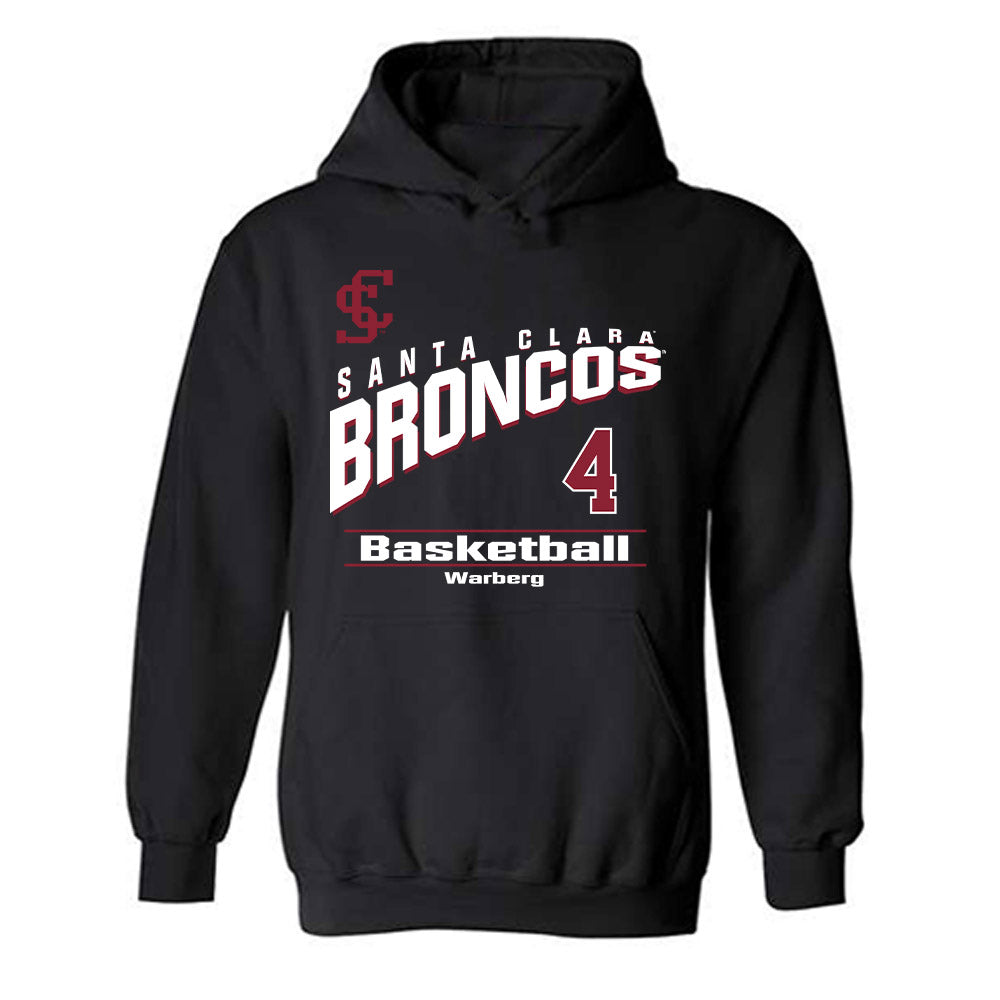SCU - NCAA Women's Basketball : Maddy Warberg - Classic Fashion Shersey Hooded Sweatshirt-0