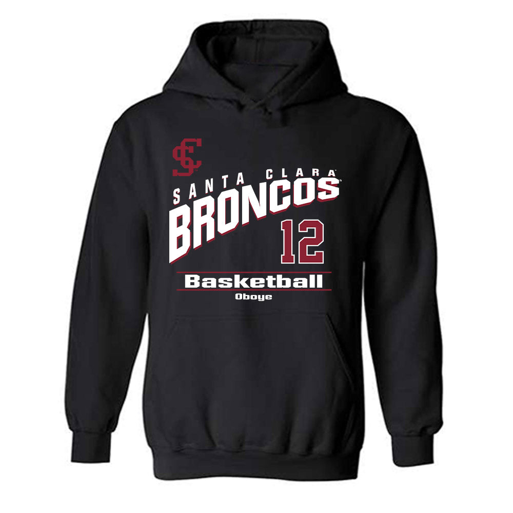 SCU - NCAA Men's Basketball : Bukky Oboye - Classic Fashion Shersey Hooded Sweatshirt-0