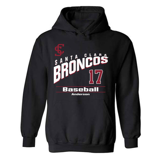SCU - NCAA Baseball : Will Anderson - Classic Fashion Shersey Hooded Sweatshirt-0