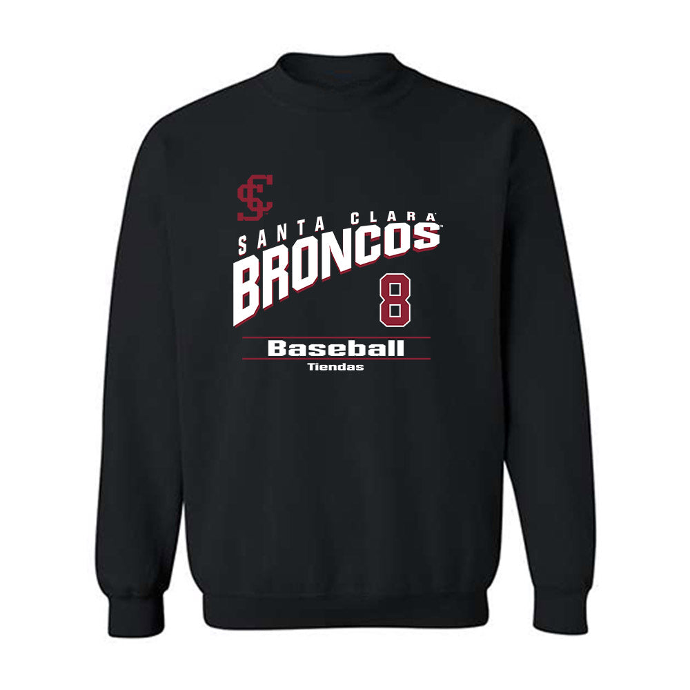 SCU - NCAA Baseball : Matthew Tiendas - Classic Fashion Shersey Crewneck Sweatshirt-0