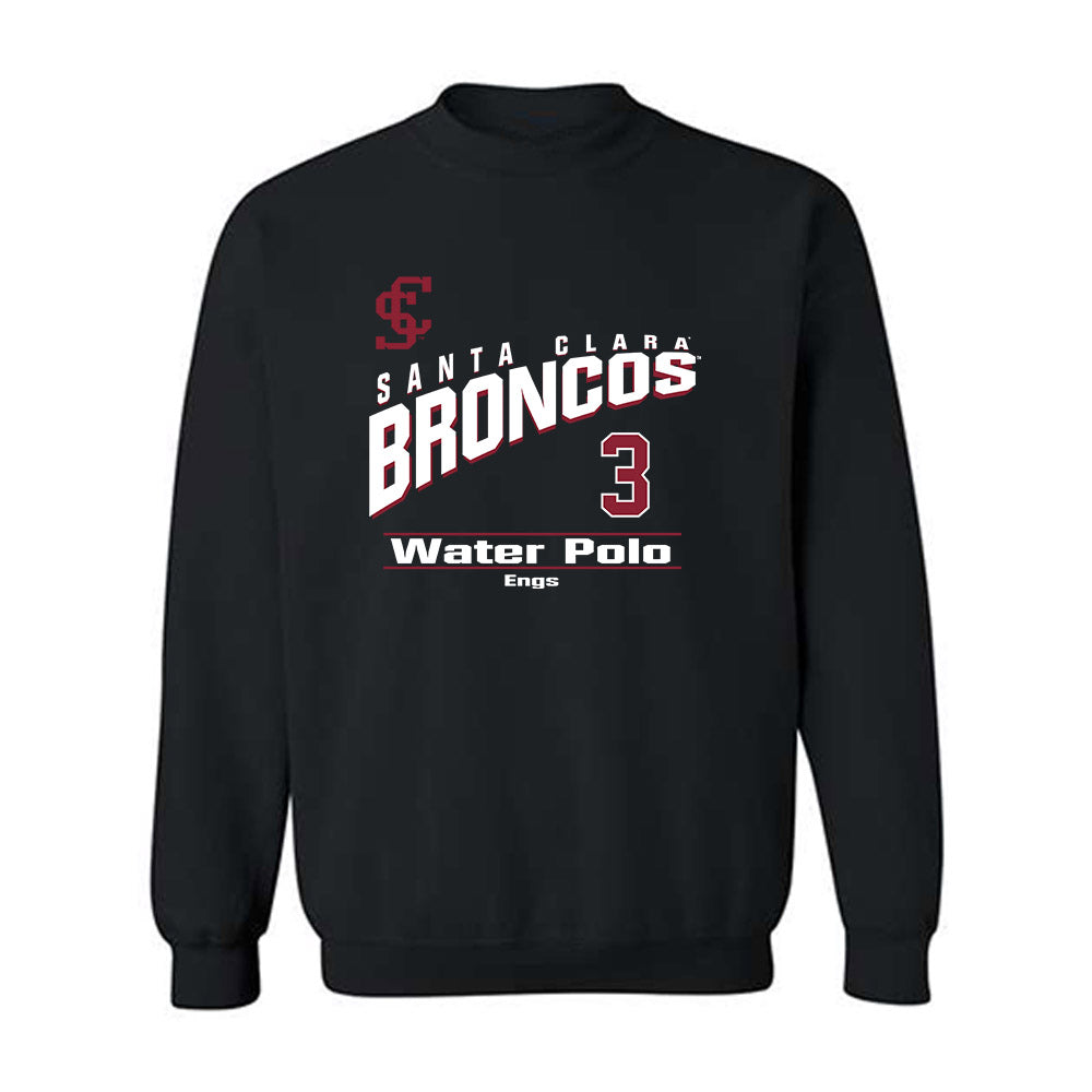 SCU - NCAA Men's Water Polo : Henry Engs - Classic Fashion Shersey Crewneck Sweatshirt-0
