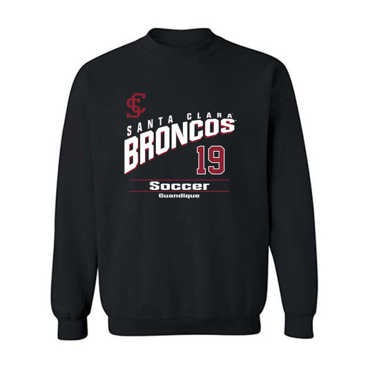 SCU - NCAA Men's Soccer : Josmar Guandique - Classic Fashion Shersey Crewneck Sweatshirt-0