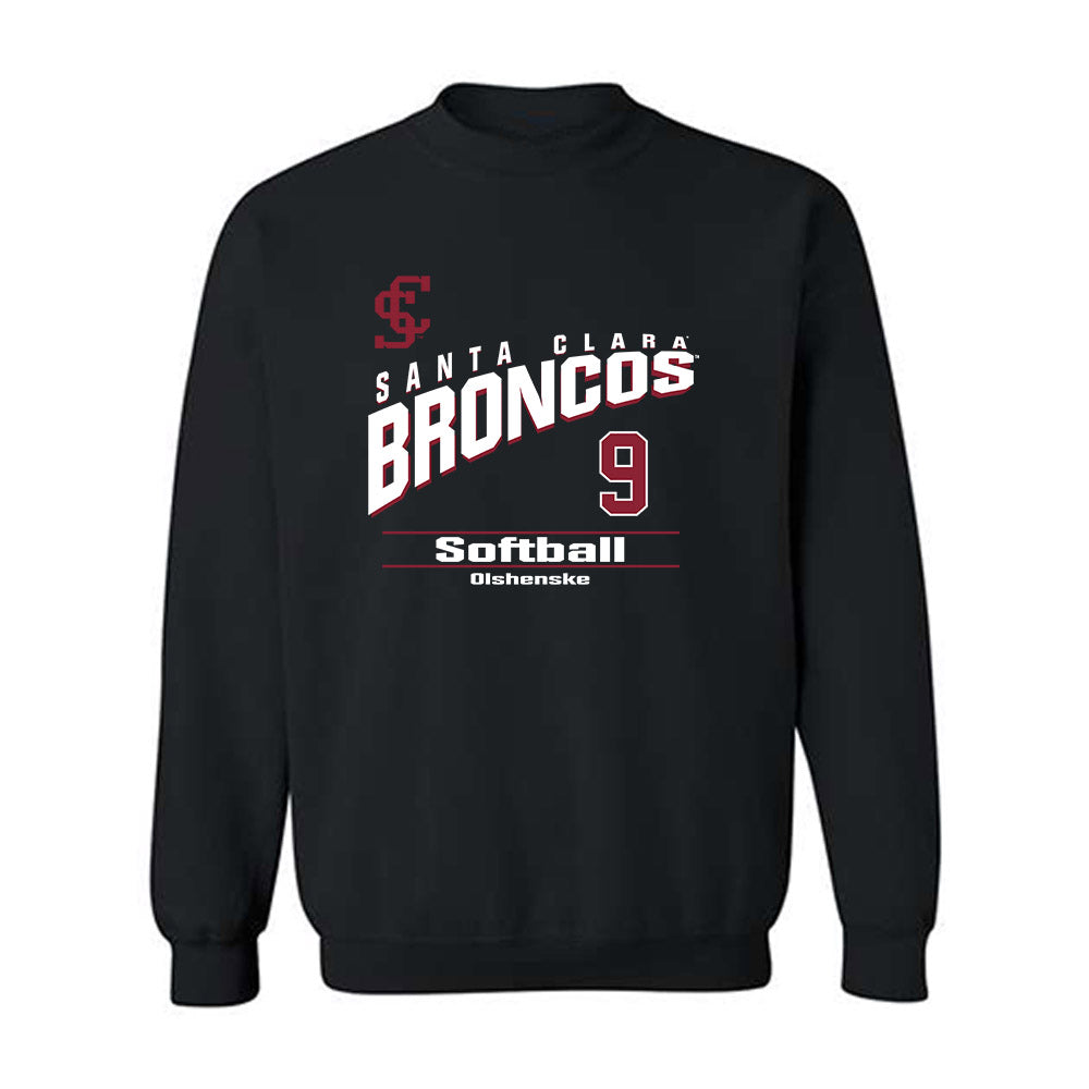 SCU - NCAA Softball : Mackenzie Olshenske - Classic Fashion Shersey Crewneck Sweatshirt-0