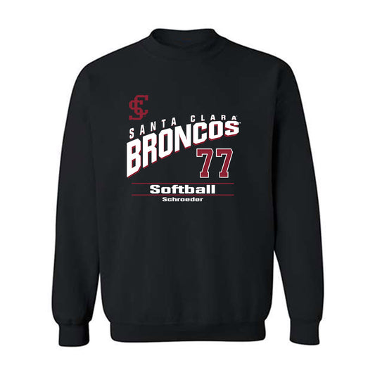 SCU - NCAA Softball : Ellison Schroeder - Classic Fashion Shersey Crewneck Sweatshirt-0