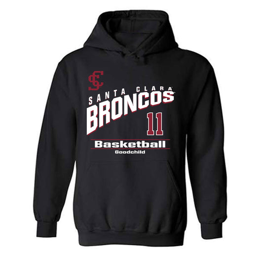SCU - NCAA Women's Basketball : Alana Goodchild - Classic Fashion Shersey Hooded Sweatshirt-0