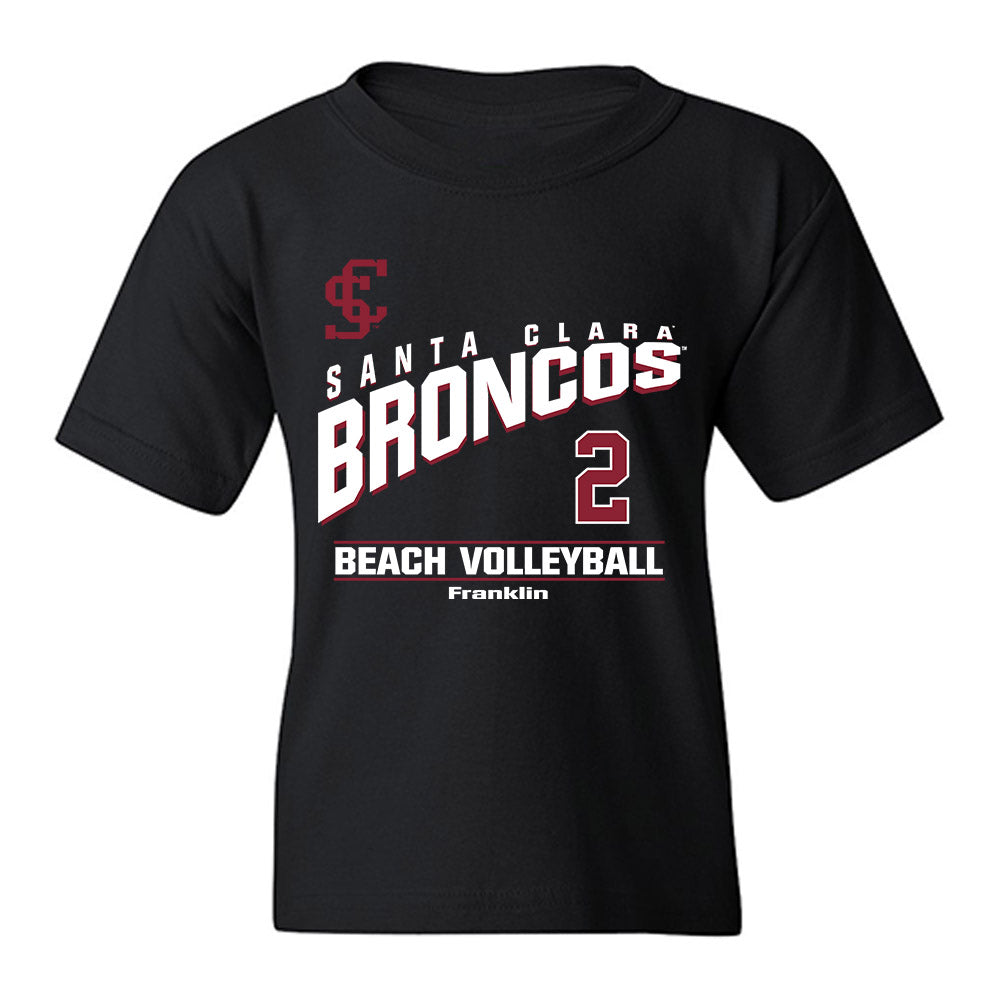 SCU - NCAA Beach Volleyball : Alex Franklin - Classic Fashion Shersey Youth T-Shirt-0