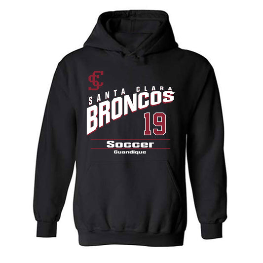 SCU - NCAA Men's Soccer : Josmar Guandique - Classic Fashion Shersey Hooded Sweatshirt-0