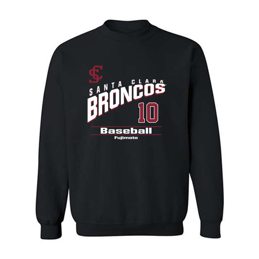 SCU - NCAA Baseball : Hunter Fujimoto - Classic Fashion Shersey Crewneck Sweatshirt-0