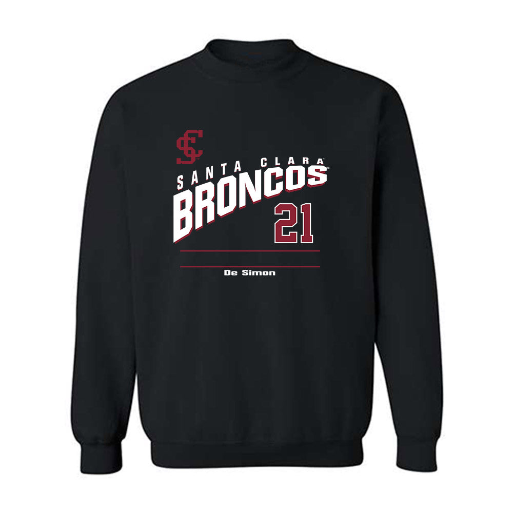 SCU - NCAA Men's Water Polo : Riccardo De Simon - Classic Fashion Shersey Crewneck Sweatshirt-0
