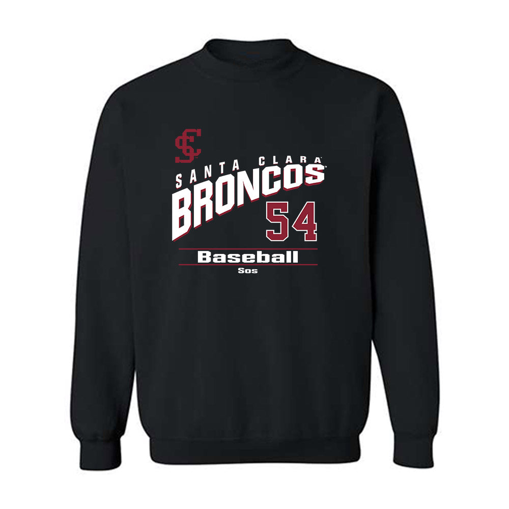 SCU - NCAA Baseball : Camden Sos - Classic Fashion Shersey Crewneck Sweatshirt-0
