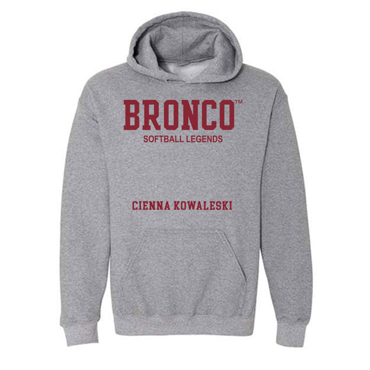SCU - Softball Legends : Cienna Kowaleski - Classic Fashion Shersey Hooded Sweatshirt-0
