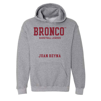 SCU - Men's Basketball Legends : Juan Reyna - Classic Fashion Shersey Hooded Sweatshirt-0