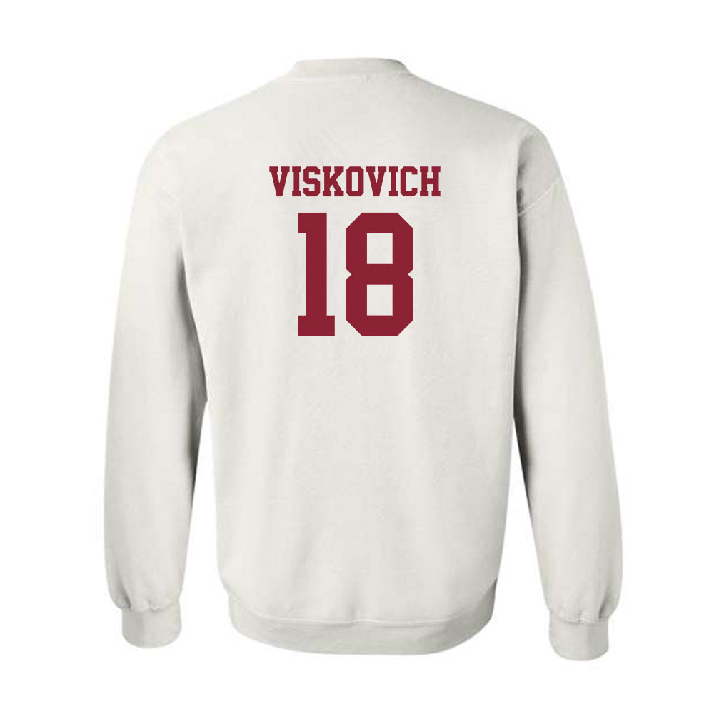 SCU - NCAA Baseball : Bryant Viskovich - Sports Shersey Crewneck Sweatshirt-1