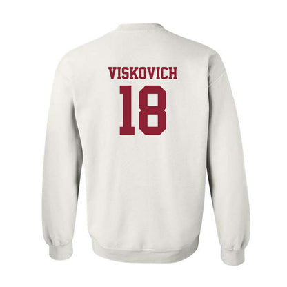 SCU - NCAA Baseball : Bryant Viskovich - Sports Shersey Crewneck Sweatshirt-1