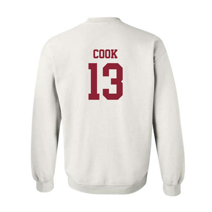 SCU - NCAA Baseball : Jackson Cook - Sports Shersey Crewneck Sweatshirt-1