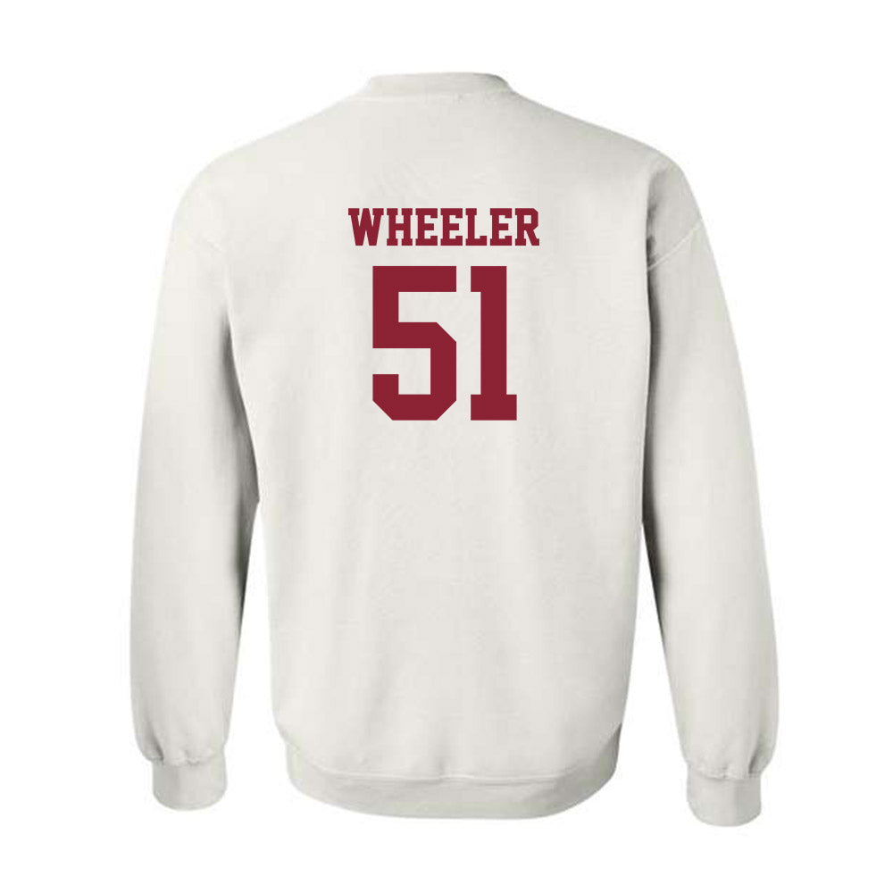 SCU - NCAA Baseball : Mace Wheeler - Sports Shersey Crewneck Sweatshirt-1