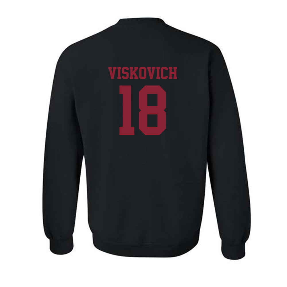 SCU - NCAA Baseball : Bryant Viskovich - Classic Shersey Crewneck Sweatshirt-1