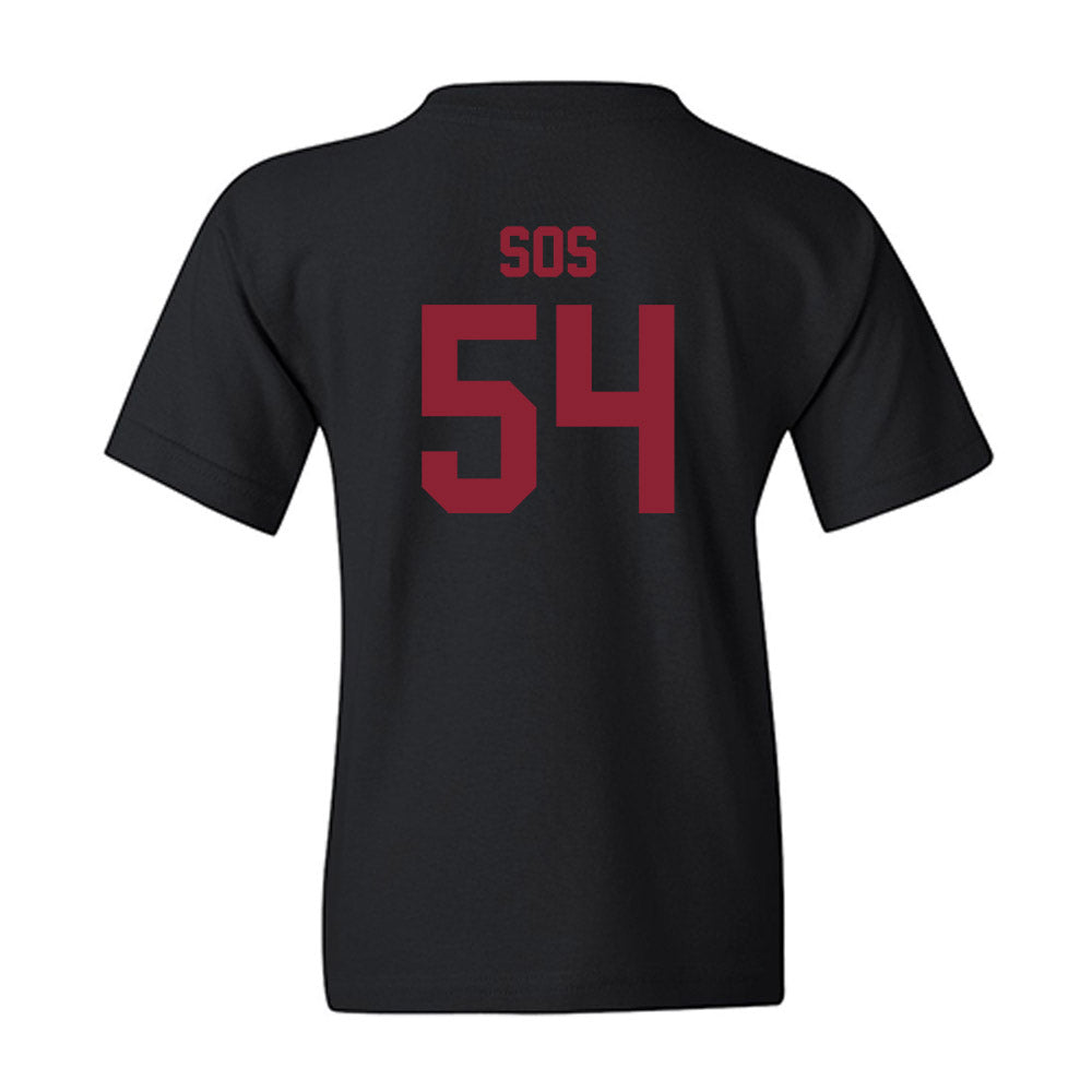 SCU - NCAA Baseball : Camden Sos - Classic Shersey Youth T-Shirt-1