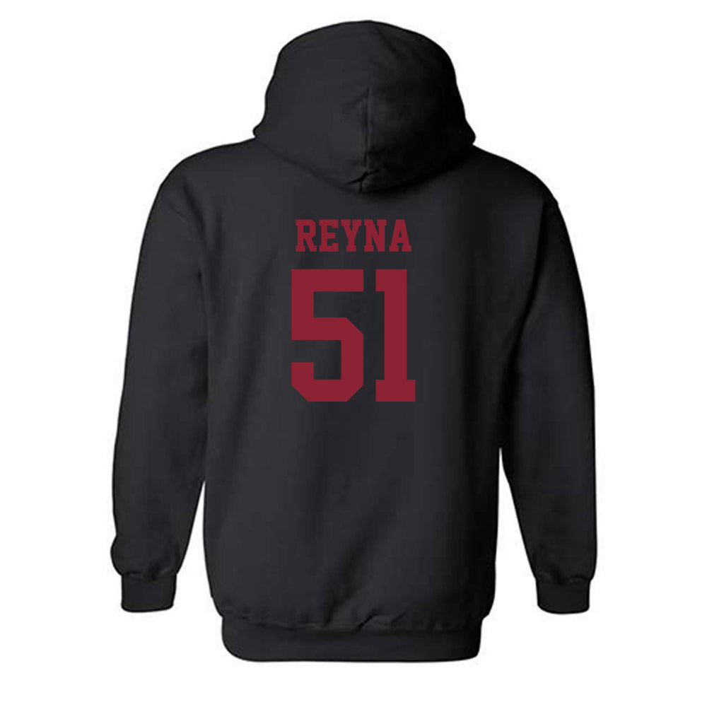 SCU - NCAA Men's Basketball : Juan Reyna - Classic Shersey Hooded Sweatshirt-1