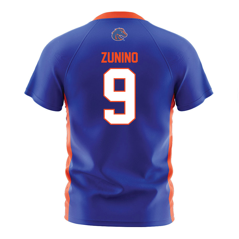 Boise State - NCAA Women's Soccer : Siena Zunino - Blue Soccer Jersey-1