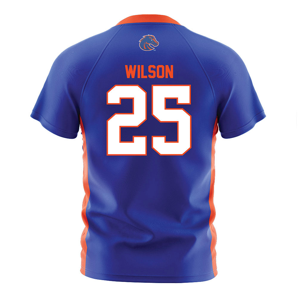 Boise State - NCAA Women's Soccer : Campbell Wilson - Blue Soccer Jersey-1