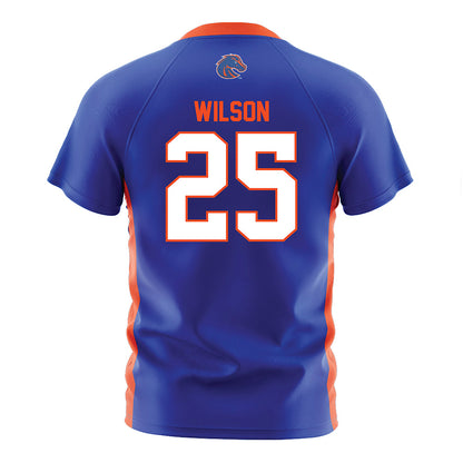 Boise State - NCAA Women's Soccer : Campbell Wilson - Blue Soccer Jersey-1