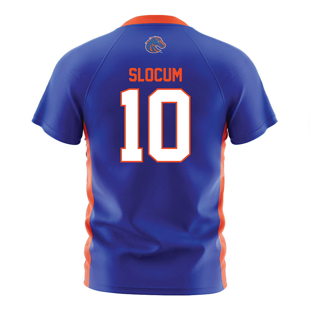 Boise State - NCAA Women's Soccer : Kaitlyn Slocum - Blue Soccer Jersey-1