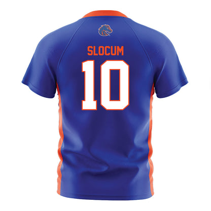 Boise State - NCAA Women's Soccer : Kaitlyn Slocum - Blue Soccer Jersey-1