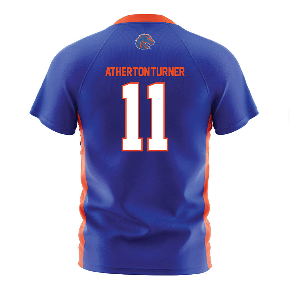 Boise State - NCAA Women's Soccer : Ella Atherton-Turner - Blue Soccer Jersey-1