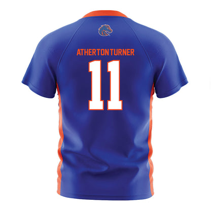 Boise State - NCAA Women's Soccer : Ella Atherton-Turner - Blue Soccer Jersey-1