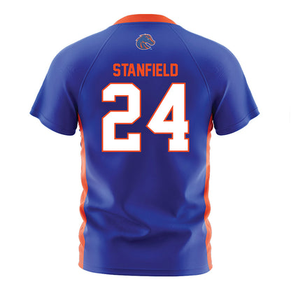 Boise State - NCAA Women's Soccer : Mikayla Stanfield - Blue Soccer Jersey-1