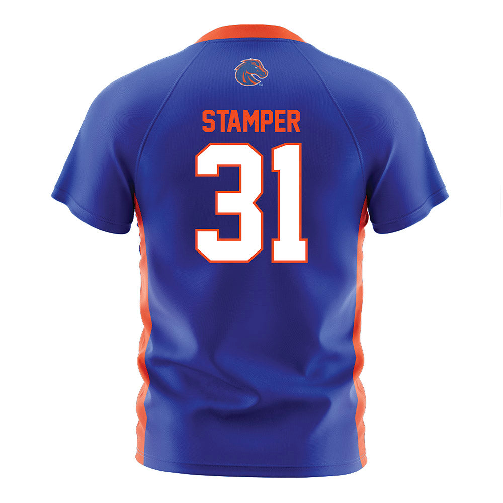 Boise State - NCAA Women's Soccer : Marin Stamper - Blue Soccer Jersey