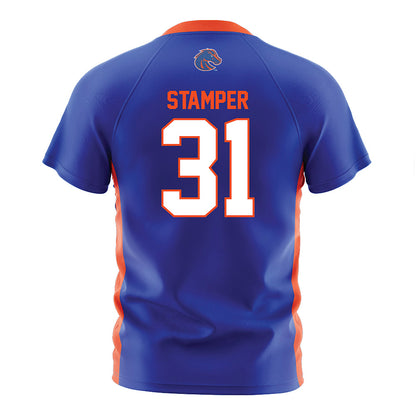 Boise State - NCAA Women's Soccer : Marin Stamper - Blue Soccer Jersey