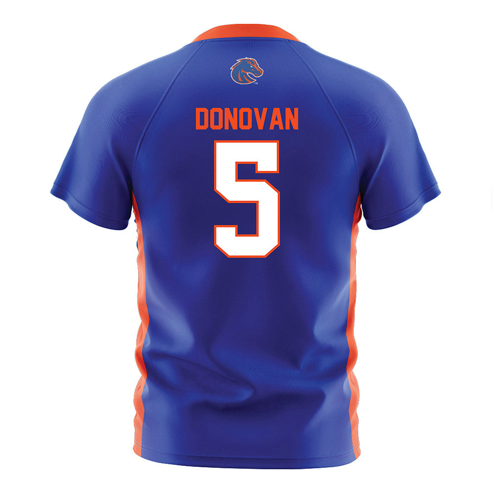 Boise State - NCAA Women's Soccer : Madie Donovan - Blue Soccer Jersey-1