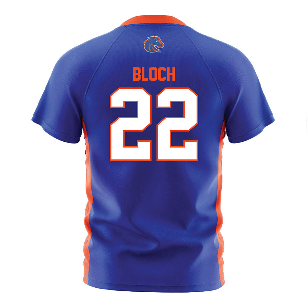 Boise State - NCAA Women's Soccer : Victoria Bloch - Blue Soccer Jersey-1