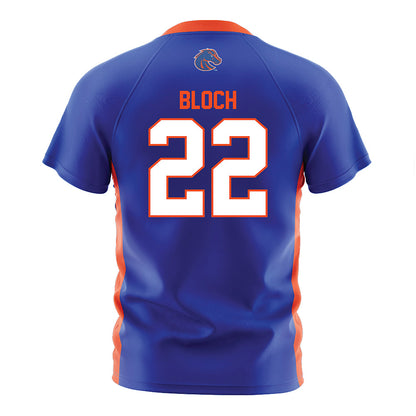 Boise State - NCAA Women's Soccer : Victoria Bloch - Blue Soccer Jersey-1