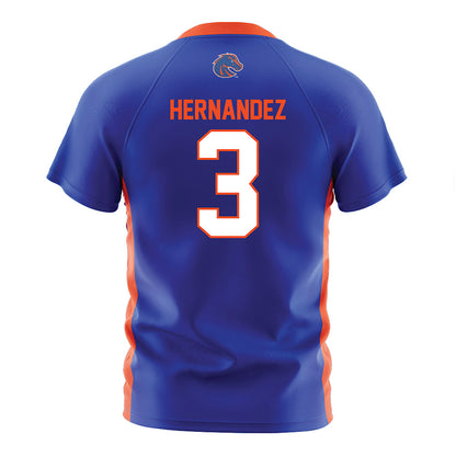 Boise State - NCAA Women's Soccer : Alina Hernandez - Blue Soccer Jersey-1