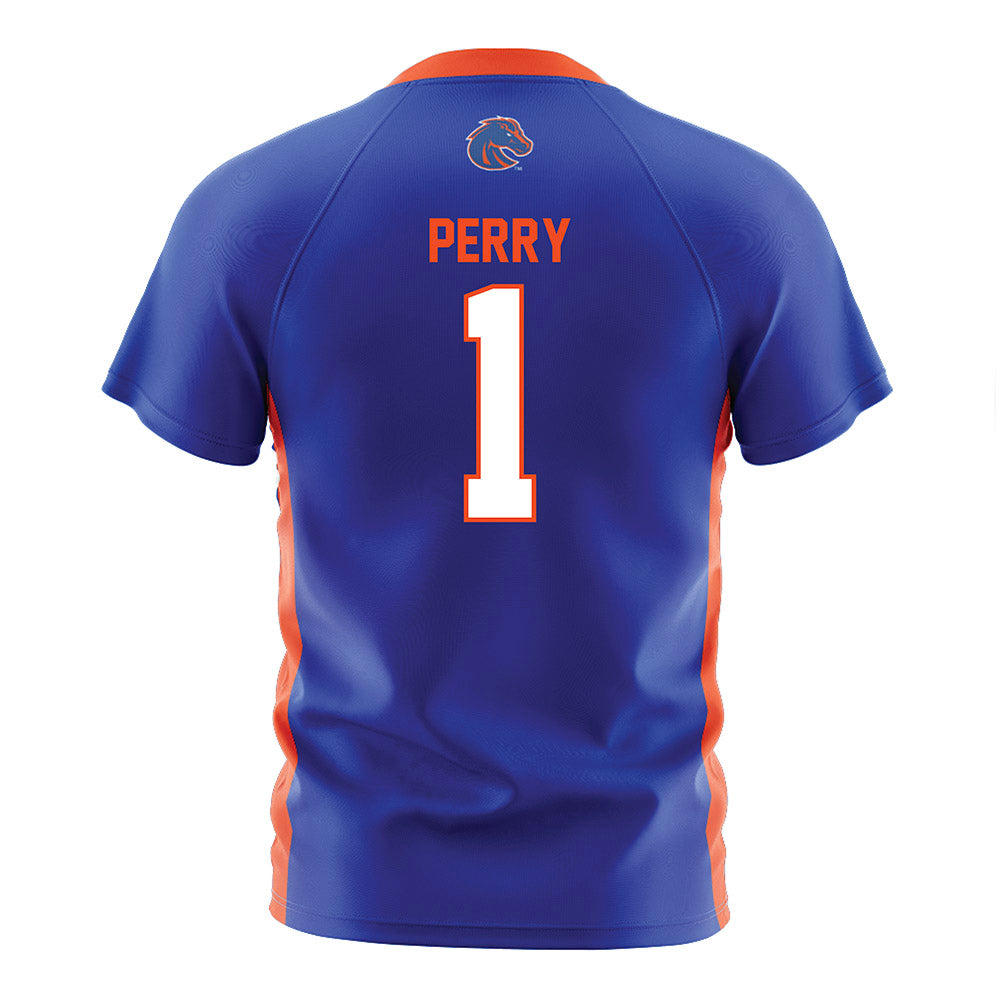 Boise State - NCAA Women's Soccer : Jordan Perry - Blue Soccer Jersey-1