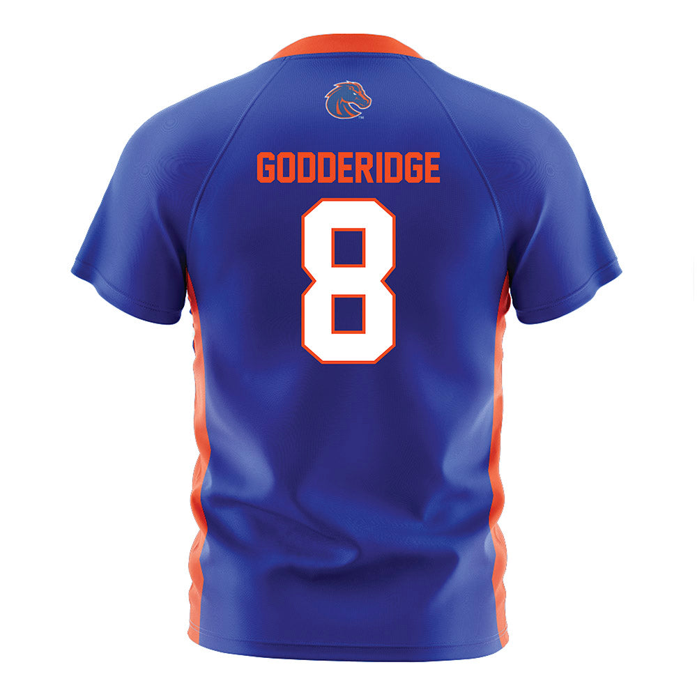 Boise State - NCAA Women's Soccer : Kenadee Godderidge - Blue Soccer Jersey-1