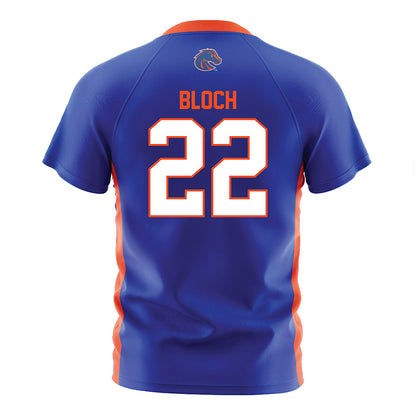 Boise State - NCAA Women's Soccer : Victoria Bloch - Blue Soccer Jersey-1