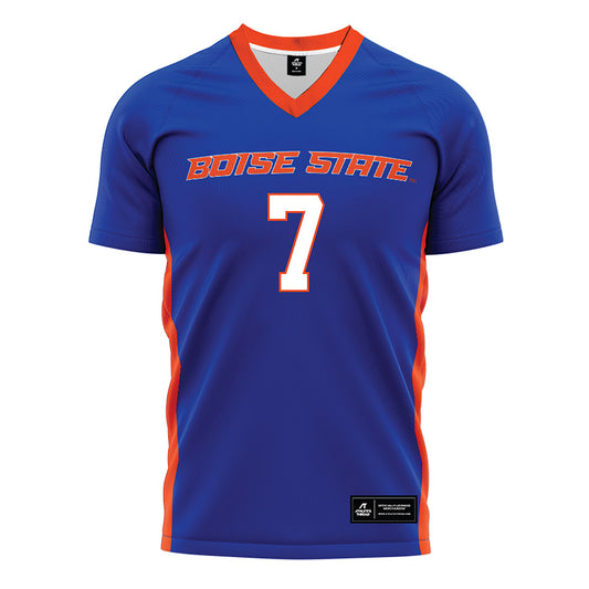 Boise State - NCAA Women's Soccer : Kennedy Sullivan - Blue Soccer Jersey-0