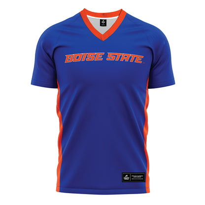 Boise State - NCAA Women's Soccer : Grace Hatch - Blue Soccer Jersey-0