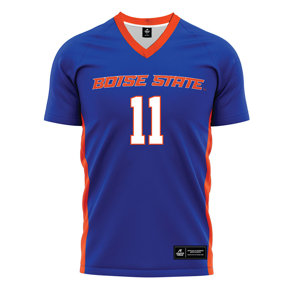 Boise State - NCAA Women's Soccer : Ella Atherton-Turner - Blue Soccer Jersey-0