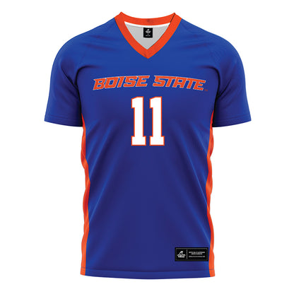 Boise State - NCAA Women's Soccer : Ella Atherton-Turner - Blue Soccer Jersey-0