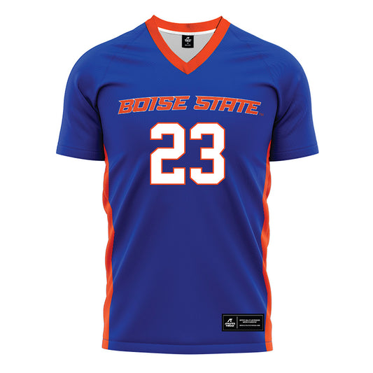 Boise State - NCAA Women's Soccer : Mackenzie MacMillan - Blue Soccer Jersey