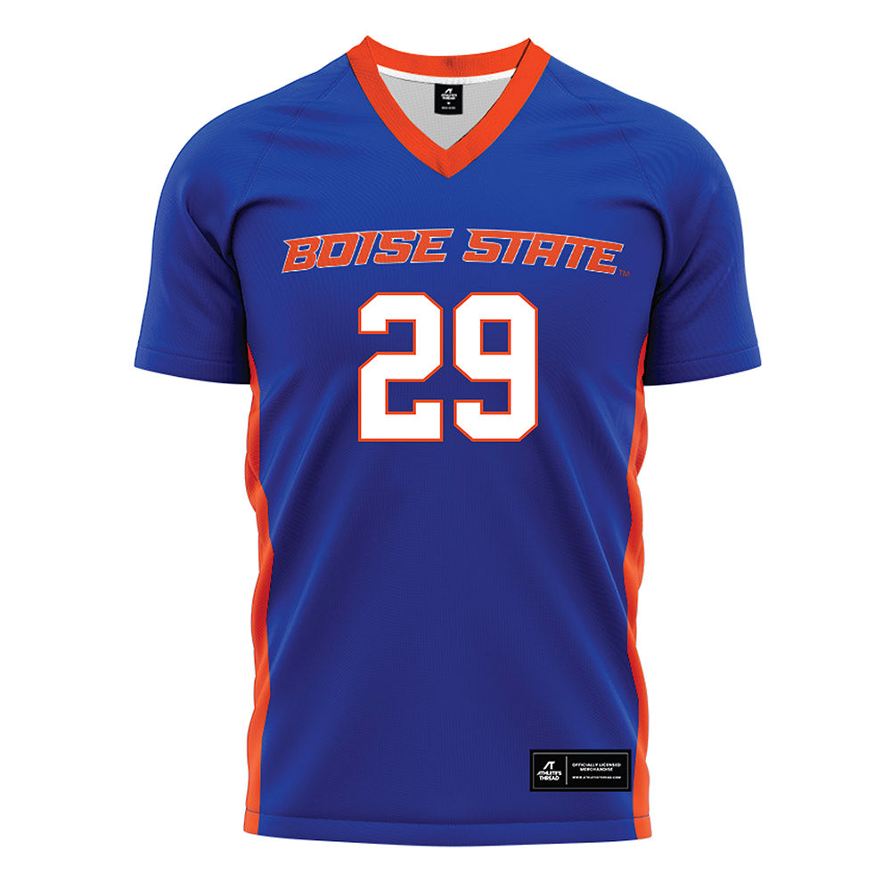 Boise State - NCAA Women's Soccer : Anna McGrath - Blue Soccer Jersey-0