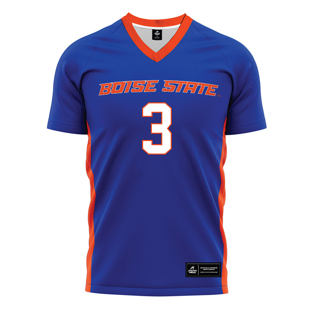 Boise State - NCAA Women's Soccer : Alina Hernandez - Blue Soccer Jersey-0