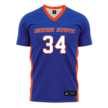 Boise State - NCAA Women's Soccer : Aniah Cutler - Blue Soccer Jersey