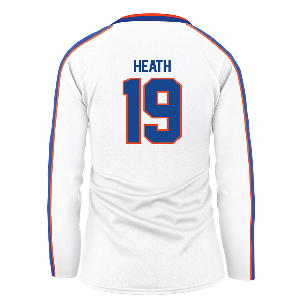 Boise State - NCAA Women's Volleyball : Hallee Heath - White Volleyball Jersey-1
