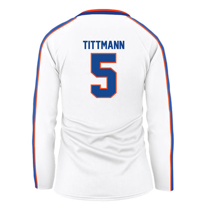 Boise State - NCAA Women's Volleyball : Azlynn Tittmann - White Volleyball Jersey-1